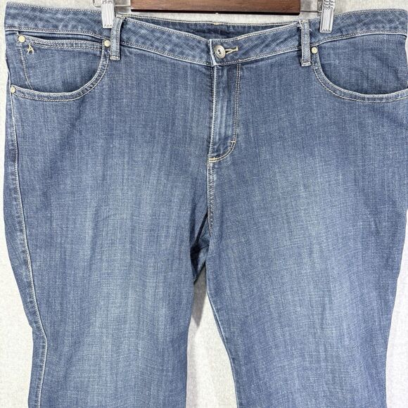 Aura by Wrangler Jeans Womens 22 (Fits 44x30) Blue - Picture 3 of 11